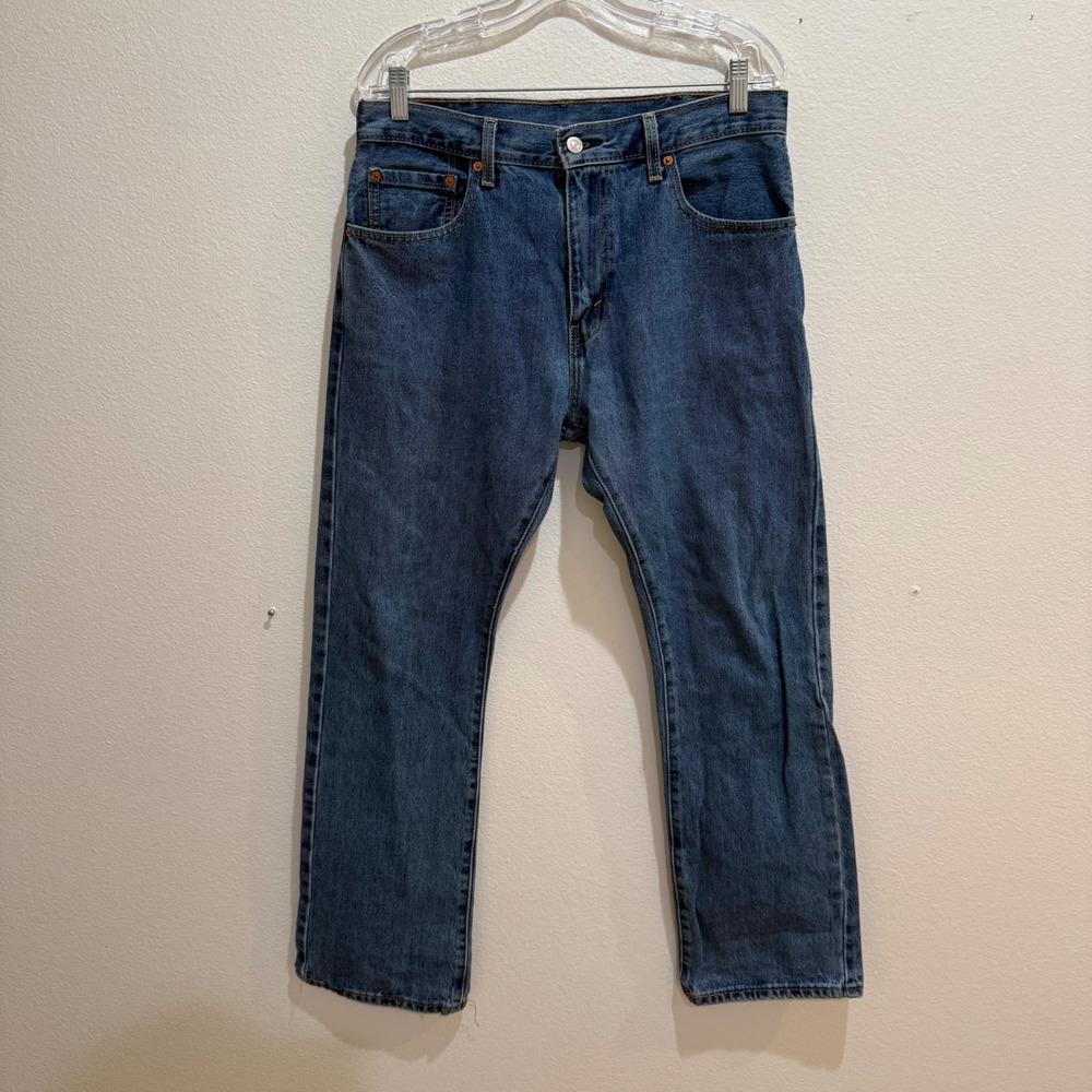 Levis 517 Bootcut Jeans Mens 33x32 Medium Wash Blue Denim Pants 4582